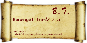 Besenyei Terézia névjegykártya