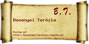 Besenyei Terézia névjegykártya