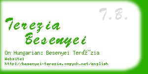 terezia besenyei business card